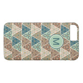 Monogram | OutdoorGeo-stap | Geometrisch patroon Case-Mate iPhone Case (Achterkant (Horizontaal))