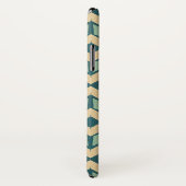 Monogram | OutdoorGeo-stap | Geometrische Blauwgro Case-Mate iPhone Case (Achterkant / rechts)