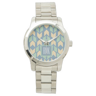 Monogram   OutdoorGeo-stap   Geometrische pijlplaa Horloge