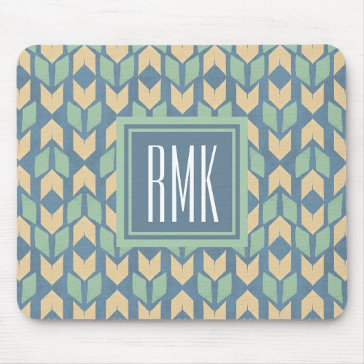 Monogram | OutdoorGeo-stap | Geometrische pijlplaa Muismat (Voorkant)