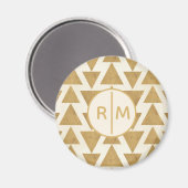 Monogram | OutdoorGeo-stap | Gold Geometric Patte Magneet (Voorkant / Achterkant)