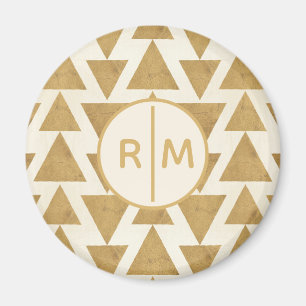Monogram   OutdoorGeo-stap   Gold Geometric Patte Magneet