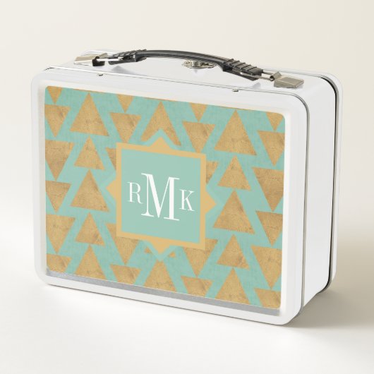 Monogram | OutdoorGeo-stap | Goud en Blauwgroen pa (Achterkant)