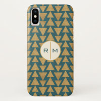 Monogram | OutdoorGeo-stap | Goud en donker Blauwg