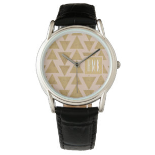 Monogram   OutdoorGeo-stap   Goud en koraal Horloge