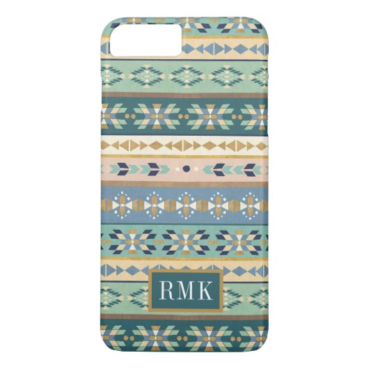 Monogram | OutdoorGeo-stap | Indiaas Patroon Case-Mate iPhone Case (Achterkant)