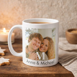 Monogram overlay Luxe Koffiemok