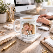 Monogram overlay Luxe Koffiemok