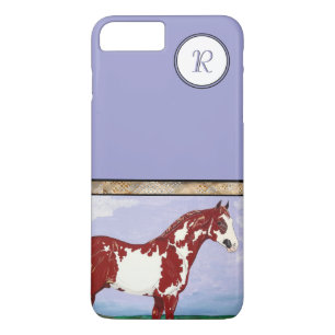 Monogram Overo verf paard iPhone 8/7 Plus Hoesje