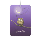 Monogram Owl Night Moonlight Blue Air Freshener Luchtverfrisser (Voorkant)