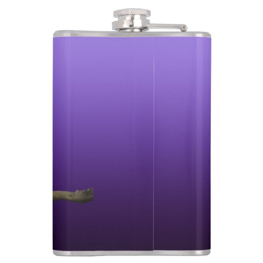 Monogram Owl Night Moonlight Deep Blue Flask Heupfles (Achterkant)