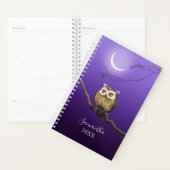 Monogram Owl Night Moonlight Deep Blue Planner (Display)
