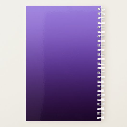 Monogram Owl Night Moonlight Deep Blue Planner (Achterkant)