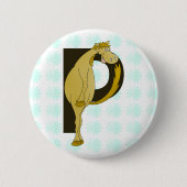 Monogram P flexibel veulen gepersonaliseerd Ronde Button 5,7 Cm (Voorkant)