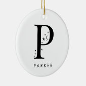 Monogram P hemelse naam Keramisch Ornament (Rechts)
