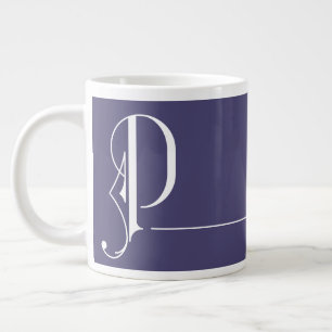 Monogram P in Prachtige Typografie Editable Colors Grote Koffiekop