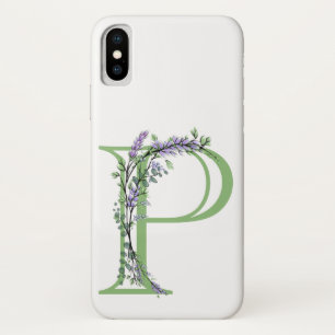 Monogram P lavender Eucalyptus Case-Mate iPhone Case
