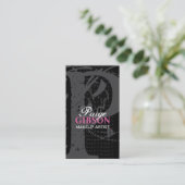 Monogram "P" - MAKEUP ARTIST VISITEKAARTJE (Staand voorkant)