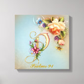 Monogram P Premium Wrapped Canvas (gloss) Afdruk (Voorkant)