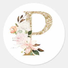 MONOGRAM P RONDE STICKER