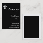 Monogram P visitekaartjes (Voorkant / Achterkant)