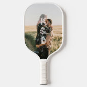 Monogram paar foto pickleball paddle (Voorkant)