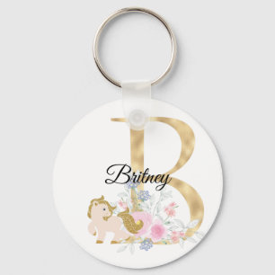 Monogram paard schattige florese paardensportnaam  sleutelhanger