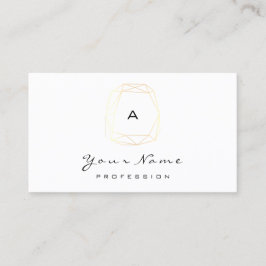 Monogram Paardebloem Diamant Wit Goud Blogger Afsprakenkaartje