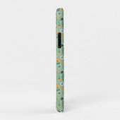Monogram paardenbloem bloeit Sinaasappel bloemmoti Case-Mate iPhone Case (Achterkant/rechts)