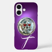 MONOGRAM Paars Case-Mate iPhone Case (Achterkant)