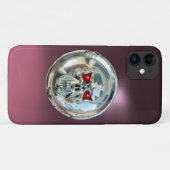 MONOGRAM paars Case-Mate iPhone Case (Achterkant (horizontaal))