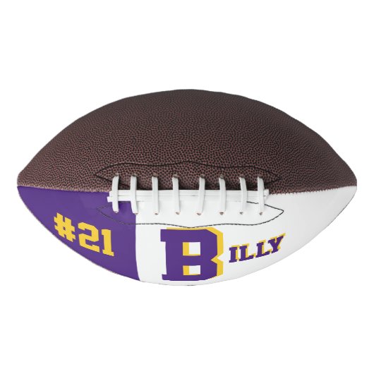Monogram Paars en goudFootball American Football (Voorkant)