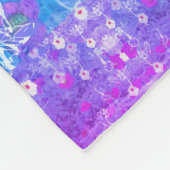 Monogram Paars Fleece Deken (Hoek)