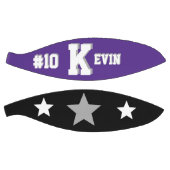 Monogram Paars, Grijs en Wit Basketbal (Panelen)