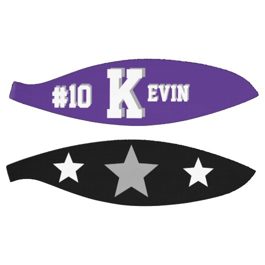 Monogram Paars, Grijs en Wit Basketbal (Panelen)