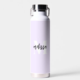 Monogram Paars het Manuscript van de Borstel Waterfles