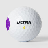 Monogram Paars met Stippen Golfballen (Logo)