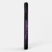 Monogram Paars Middeleeuwse Bloem iPhone 5 Case-Mate iPhone Case (Achterkant/rechts)