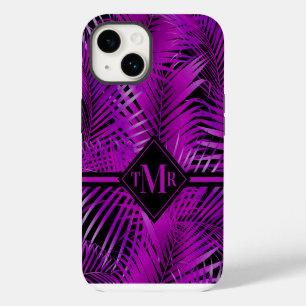 Monogram Paars Palm iPhone 14 Hoesje