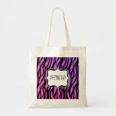 Monogram Paars/roze Zebrastripes Tas (Voorkant)
