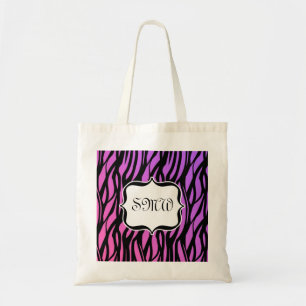 Monogram Paars/roze Zebrastripes Tas