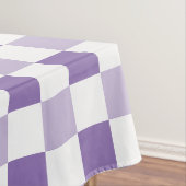 Monogram Paars Tone White, gebarsten patroon Tafelkleed (Voorbeeld)