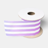 Monogram Paars & Witte Strepen Satijnen Lint (Spoel)