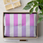 Monogram Paars & Witte Strepen Tissuepapier (Geschenk)
