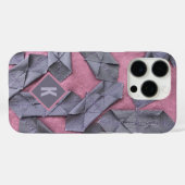 Monogram paarse abstracte lavendelmauve Case-Mate iPhone case (Achterkant (horizontaal))