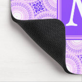 Monogram paarse cirkels muismat (Hoek)