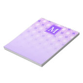 Monogram paarse cirkels notitieblok (Linkerzijde)
