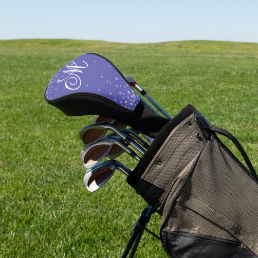 Monogram Paarse diamanten Golfheadcover (Insitu)