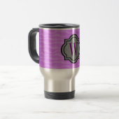 Monogram Paarse Duinen Patroon Reisbeker (Voorkant links)