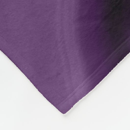 Monogram Paarse en Faux Gold Glitter Marble Agate Fleece Deken (Hoek)